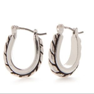 New Brighton small hoop earrings + bag